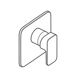 Kludi RENON Unterputz-Brausearmatur Stainless Brushed Nickel 42755N575