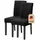 Intirilife Stuhlhusse Schwarz 38 - 45 cm Sitzfläche und 45 - 65 cm Lehnenhöhe 2er Set