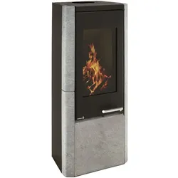WAMSLER Kaminofen »Myro«, Naturstein, 8 kW - schwarz