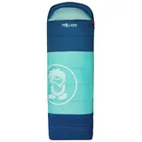 TROLLKIDS Kinder Schlafsack Sun Dreamer Mitternachtsblau/Minze, mitternachtsviolett|aquamaringrün 140-185 cm