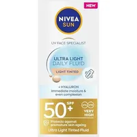 NIVEA SUN Ultra Light leichtes getöntes Fluid SPF 50+
