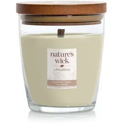 nature's wick Mittelgroße Kerze im Glas Cashmere Wool