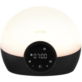 Lumie Bodyclock Glow 150 - Lichtwecker mit 9 Klängen und Einschlafsonnenuntergang, aus Kunststoff, Schwarz