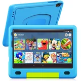 Kinder Tablet Android 13 Tablet 9 Zoll, 6GB RAM 128GB ROM/TF 1TB, Tablet Kinder Kindersicherung, Dual-Kamera HD/IPS, Kids Tablet 5G WiFi/ BT 5.0/ Netflix/ YouTube, Tablet für Kinder mit Hüllen,Blau