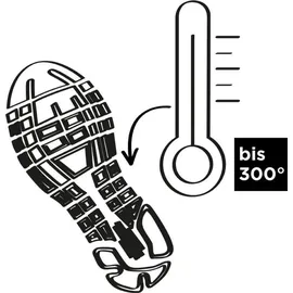 Lupriflex Sicherheitsstiefel Techno Mid S3 SR Gr.44, 5-550-44 - Schwarz/Orange - 44