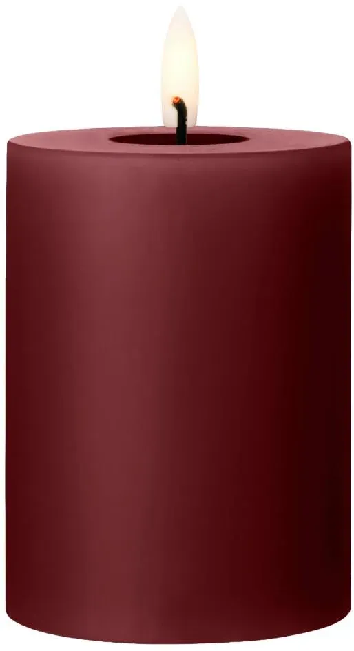 Ester & Erik LED Blockkerze 10 cm Deep Wine