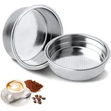 Geeignet für 51-mm-Kaffeefilter, 51-mm-Kaffeefilterhalter aus Edelstahl, wiederverwendbarer Kaffeefilter aus Edelstahl, geeignet für 1- und