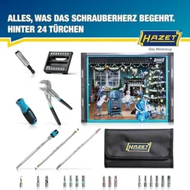 HAZET Adventskalender 24-teiliges Premium Werkzeug-Set für Handwerker