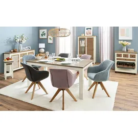 Armlehnstuhl hellblau