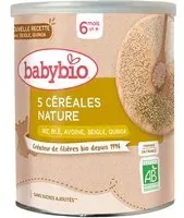 Babybio TROIS CÉRÉALES NATURE BLÉ AVOINE RIZ dès 6 mois Aliment 220 g