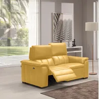 Egoitaliano 2-Sitzer EGOITALIANO "Capucine hoher Sitzkomfort, erstklassiger Relaxkomfort, elegant", gelb, B:154cm H:99cm T:97cm, Sofas, wahlweise mit elektrisch oder manuell verstellbarer Relaxfunktion