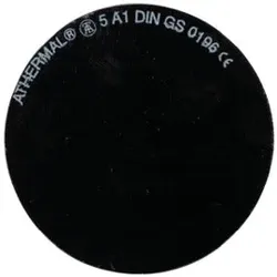 Brillen-Ersatzglas runde Form -  Grün 4A-DIN
