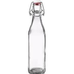 Bormioli Glasflasche mit Bügelverschluß, 0.5 l, transparent
