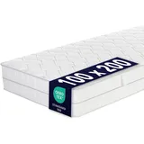 Ortho-Relax AiryFoam Rollmatratze 100x200cm, 15 cm hoch, Härtegrad H2/H3, besonders atmungsaktive Kaltschaummatratze mit Luftkanälen, 5-Zonen-Komfortschaum-Matratze, Öko-Tex 100 Zertifiziert