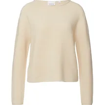 Comma, Longpullover Strukturierter Strickpullover Beige 34
