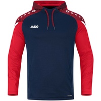 Jako Herren Kapuzensweatshirt Performance Marine/Rot, M