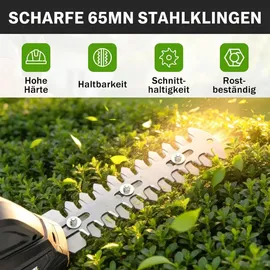 Outsunny 2-in-1 Akku Heckenschere 7,2 V / 2 x 2,0 Ah