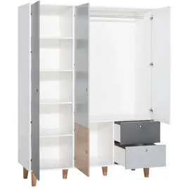 Vox Kleiderschrank 3 Türen 153 x 201,5 x 55 cm Gelb