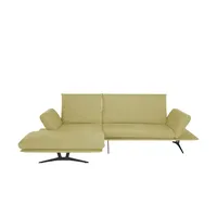 KOINOR Ecksofa  aus Flachgewebe Francis , grün , Maße (cm): B: 284 H: 93 T: 159