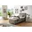 Boxspringbett beige feinstrukturstoff dunkelbeige Liegefläche B/L 90cm x 200cm H3 Bonnell-Federkernmatratze Unterbox und Kopfteil Feinstrukturstoff 77 Polyester 23 Viskose Obermatratze 100 Polyester waschbar bis 60C