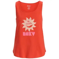 Roxy Damen Surfclassic Tank Organic T-Shirt, Poppy Red, Large