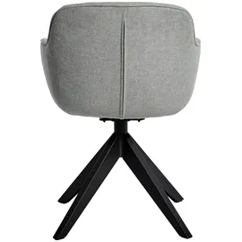 Jahnke Stuhl KENSINGTON TWIST Lock HELLGRAU MELIERT/SCHWARZ