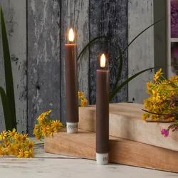 LED Stabkerzen MIA - Echtwachs - realistische 3D Flamme - H:15cm - Batteriebetri...