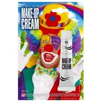 Widdmann Theaterschminke Make-up Tube weiß, 28 ml Schminkcreme für Fasching und Halloween weiß