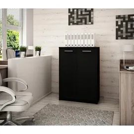 matkam Möbel Kommode, Schwarz, Holzwerkstoff, 77x108x35 cm, Wohnzimmer, Kommoden & Sideboards, Kommoden