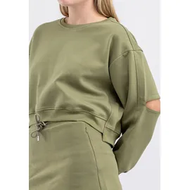 Tom Barron Freizeitanzug Sweatshirt und Rock Khaki/S