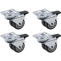 Metafranc Doppelrollen Rad-Durchmesser: 50 mm Tragfähigkeit (max.): 70 kg 4 St.