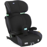 Chicco Quizy i-Size, Kindersitz 3-12 Jahre (100-150 cm), Einfacher Einbau mit Isofix-System, mit Liegeposition, Höhenverstellbar, mit gepolsterten Armlehnen und komfortablem Sitz, (15-36 kg), Schwarz