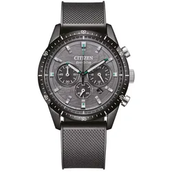 Citizen Herrenuhr Modell: CA4625-02H mit schwarzem Zifferblatt und Edelstahl/Milanaisearmband
