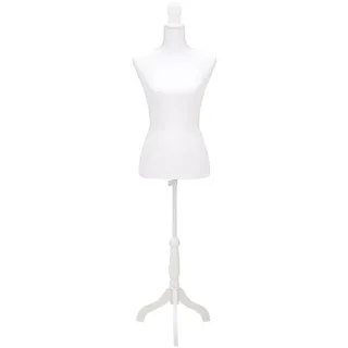 vidaXL Damenbüste Schneiderpuppe Torso Weiß