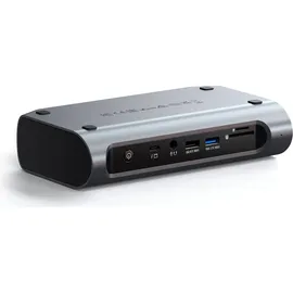 Satechi Multimedia Pro Dock + USB Hub, Grau,