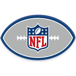 Dekokissen NFL, hochfarbig bedruckt blau|grau