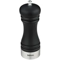Wenko Pfeffermühle Sali aus Holz kombiniert mit Edelstahl Schwarz