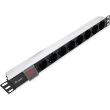 Equip Steckdosenleiste 1,80 m Schwarz 8 St.