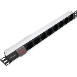 Equip Steckdosenleiste 1,80 m Schwarz 8 St.