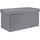 Hi Hocker mit Aufbewahrungsfunktion 76 x 38 x 38 cm Grau