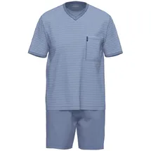 Ammann Schlafanzug kurz blau 60