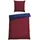 SCHIESSER Bettwäsche-Set Nahla 135 x200 dunkelblau/rot