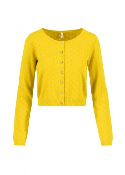 Blutsgeschwister Cardigan Welcome to the Crew - little yellow flower L