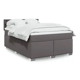 vidaXL Boxspringbett 140 x 200 cm Grau