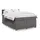 vidaXL Boxspringbett 140 x 200 cm Grau