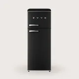 Evvo F45 Retro-kühlschrank Mit Zwei Türen - Black