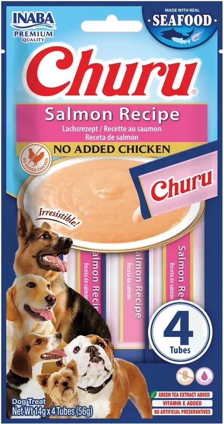 INABA Dog Churu (auf Fischbasis) Lachs 4x14g (56g)
