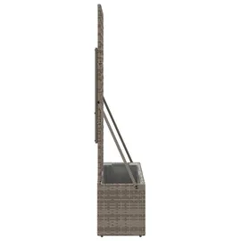 vidaXL Gartenpflanzer mit Gitter 70 x 30 x 135 cm Grau