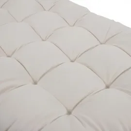 Relaxdays Bankauflage 190 x 70 cm beige 1 St.