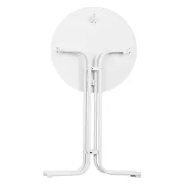 Royal Catering Stehtisch klappbar Bistrotisch Bistro Tisch Bartisch, Gastro rund Ø 80 cm weiß